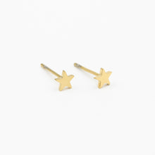 Load image into Gallery viewer, Gold star earrings
